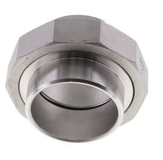 Rechte Koppeling 60,3mm Laseinde RVS Vlakke Afdichting PTFE 16bar