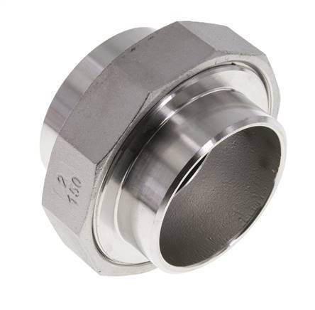 Rechte Koppeling 60,3mm Laseinde RVS Vlakke Afdichting PTFE 16bar