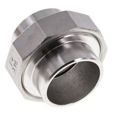 Rechte Koppeling 48,3mm met Laseinde RVS Vlakke Pakking PTFE 16bar