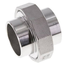 Rechte Koppeling 48,3mm met Laseinde RVS Vlakke Pakking PTFE 16bar