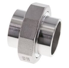 Rechte Koppeling 48,3mm met Laseinde RVS Vlakke Pakking PTFE 16bar