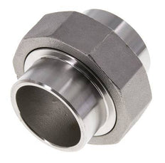 Rechte Koppeling 42.4mm Laseinde RVS Vlakke Afdichting PTFE 16bar