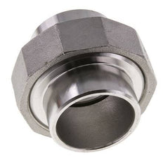 Rechte Koppeling 42.4mm Laseinde RVS Vlakke Afdichting PTFE 16bar