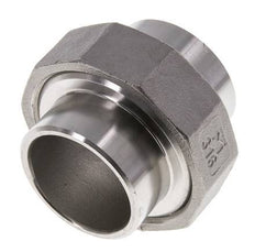 Rechte Koppeling 42.4mm Laseinde RVS Vlakke Afdichting PTFE 16bar