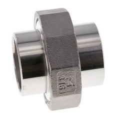 Rechte Koppeling 42.4mm Laseinde RVS Vlakke Afdichting PTFE 16bar