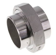 Rechte Unieverbinder 76,1mm met Laseinde RVS Vlakke Pakking PTFE 16bar