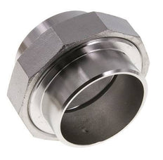 Rechte Unieverbinder 76,1mm met Laseinde RVS Vlakke Pakking PTFE 16bar