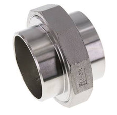 Rechte Unieverbinder 76,1mm met Laseinde RVS Vlakke Pakking PTFE 16bar