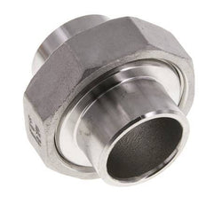Rechte Koppeling 33.7mm Laseinde RVS Vlakke Afdichting PTFE 16bar