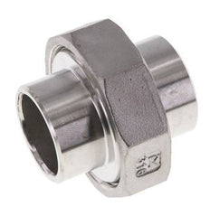 Rechte Koppeling 33.7mm Laseinde RVS Vlakke Afdichting PTFE 16bar