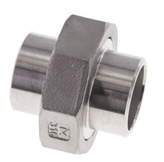 Rechte Koppeling 33.7mm Laseinde RVS Vlakke Afdichting PTFE 16bar