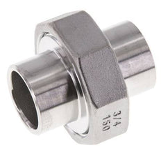 Rechte Koppeling 26.9mm Laseinde RVS Vlakke Afdichting PTFE 16bar