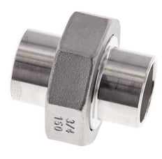 Rechte Koppeling 26.9mm Laseinde RVS Vlakke Afdichting PTFE 16bar