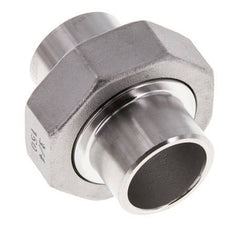 Rechte Koppeling 26.9mm Laseinde RVS Vlakke Afdichting PTFE 16bar