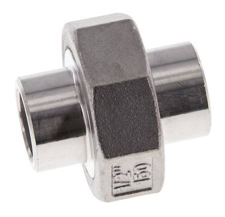 Rechte Koppeling 21.3mm Laseinde RVS Vlakke Afdichting PTFE 16bar