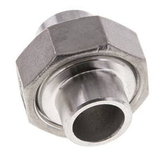 Rechte Koppeling 21.3mm Laseinde RVS Vlakke Afdichting PTFE 16bar