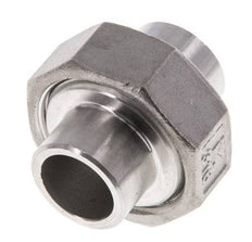 Rechte Koppeling 21.3mm Laseinde RVS Vlakke Afdichting PTFE 16bar