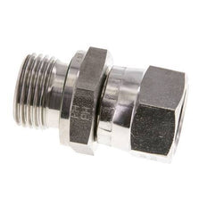 JIC Verloopnippel UNF 3/4''-16'' Binnendraad X G1/2'' Buitendraad Verstelbaar RVS 275bar