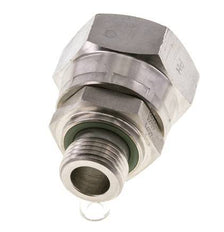 JIC Verloopnippel UN 1-5/16''-12 Binnendraad X G1/2'' Buitendraad Regelbaar RVS 170bar