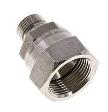 JIC Verloopnippel UN 1-5/16''-12 Binnendraad X G1/2'' Buitendraad Regelbaar RVS 170bar