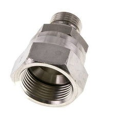 JIC Verloopnippel UN 1-5/16''-12 Binnendraad X G1/2'' Buitendraad Regelbaar RVS 170bar