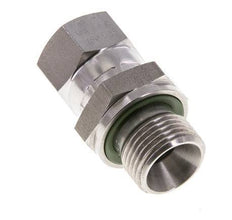 JIC Verloopnippel UNF 9/16''-18 Binnendraad X G3/8'' Buitendraad Verstelbaar RVS 275bar