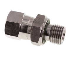 JIC Verloopnippel UNF 1/2''-20 Binnendraad X G1/4'' Buitendraad Verstelbaar RVS 275bar