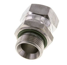 JIC Verloopnippel UN 1-5/16''-12 Binnendraad X G1'' Buitendraad Regelbaar RVS 170bar