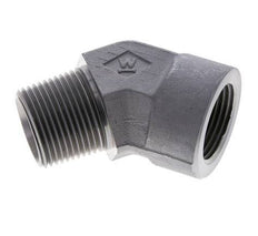 45° L-Koppeling 1'' NPT Buitendraad X Binnendraad Staal 140bar