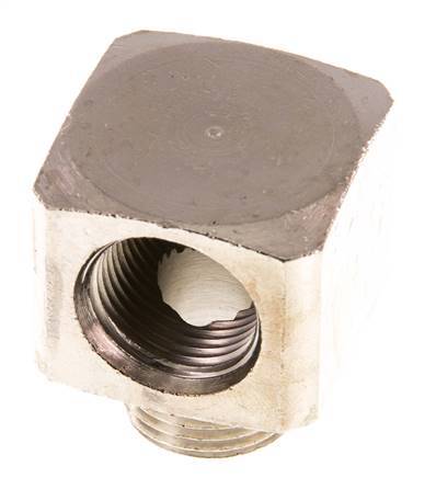 90° L-Koppeling G3/8'' Man X Binnendraad Vernikkeld Messing 16bar