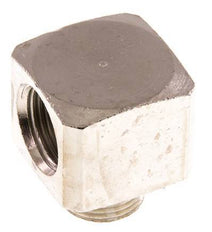 90° L-Koppeling G3/8'' Man X Binnendraad Vernikkeld Messing 16bar