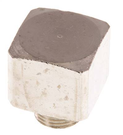 90° L-Koppeling G3/8'' Man X Binnendraad Vernikkeld Messing 16bar