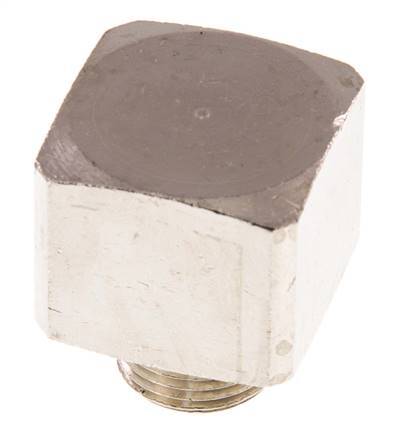 90° L-Koppeling G3/8'' Man X Binnendraad Vernikkeld Messing 16bar