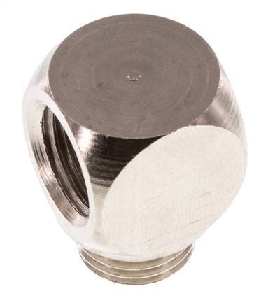 90deg Angled Fitting G1/4'' Male x Female Nickel-plated Brass 16bar (224.8psi) [2 Pieces]