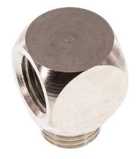 90deg Angled Fitting G1/4'' Male x Female Nickel-plated Brass 16bar (224.8psi) [2 Pieces]