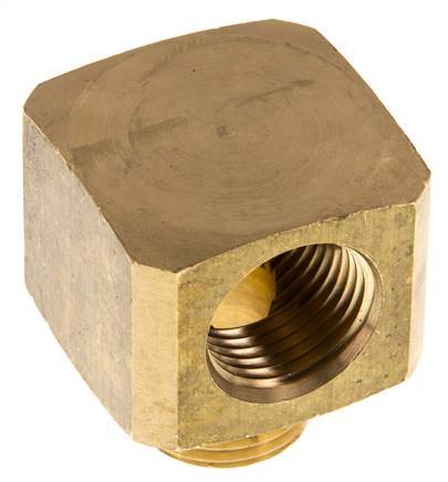 90° L-Koppeling G1/2'' Buitendraad X Binnendraad Messing 16bar