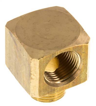 90° L-Koppeling G3/8'' Buitendraad X Binnendraad Messing 16bar