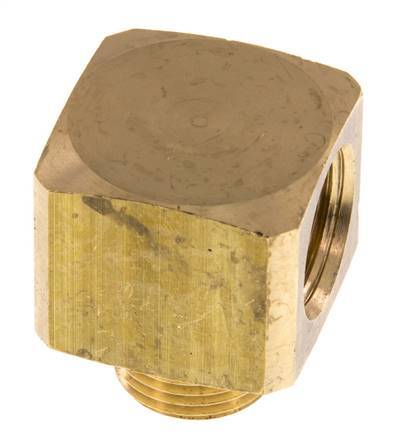 90° L-Koppeling G3/8'' Buitendraad X Binnendraad Messing 16bar