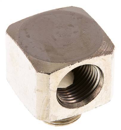 90° L-Koppeling G1/2'' Buitendraad X Binnendraad Vernikkeld Messing 16bar