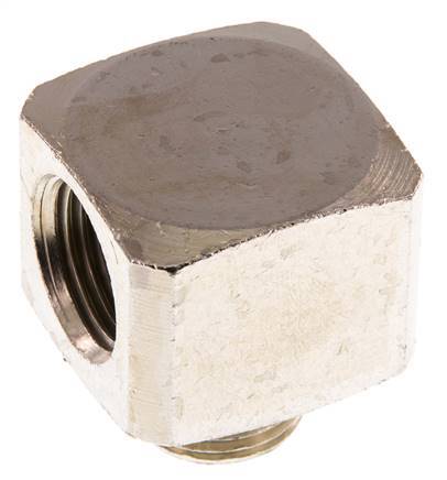 90° L-Koppeling G1/2'' Buitendraad X Binnendraad Vernikkeld Messing 16bar