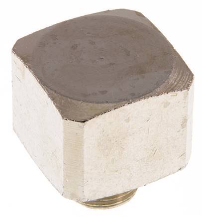 90° L-Koppeling G1/2'' Buitendraad X Binnendraad Vernikkeld Messing 16bar