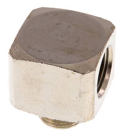 90° L-Koppeling G1/2'' Buitendraad X Binnendraad Vernikkeld Messing 16bar