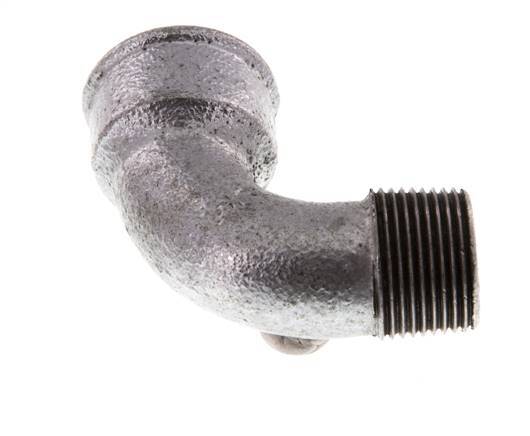 90° L-Koppeling G3/4'' Buitendraad X Binnendraad PVDF 10bar FDA