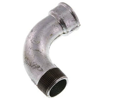 90° L-Koppeling 1 1/2'' Buitendraad R X Binnendraad Rp Lang Gietijzer 25bar