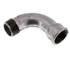 90° L-Koppeling 1 1/2'' Buitendraad R X Binnendraad Rp Lang Gietijzer 25bar