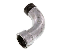 90° L-Koppeling 1 1/2'' Buitendraad R X Binnendraad Rp Lang Gietijzer 25bar