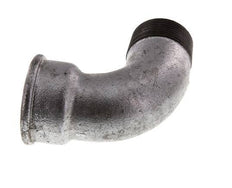 90° L-Koppeling 1 1/2'' Buitendraad R X Binnendraad Rp Kort Gietijzer 25bar