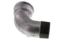90° L-Koppeling 1 1/2'' Buitendraad R X Binnendraad Rp Kort Gietijzer 25bar