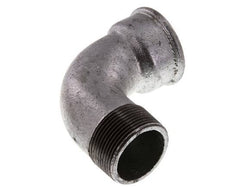 90° L-Koppeling 1 1/2'' Buitendraad R X Binnendraad Rp Kort Gietijzer 25bar