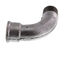 90° L-Koppeling 1'' Buitendraad R X Binnendraad Rp Lang Gietijzer 25bar